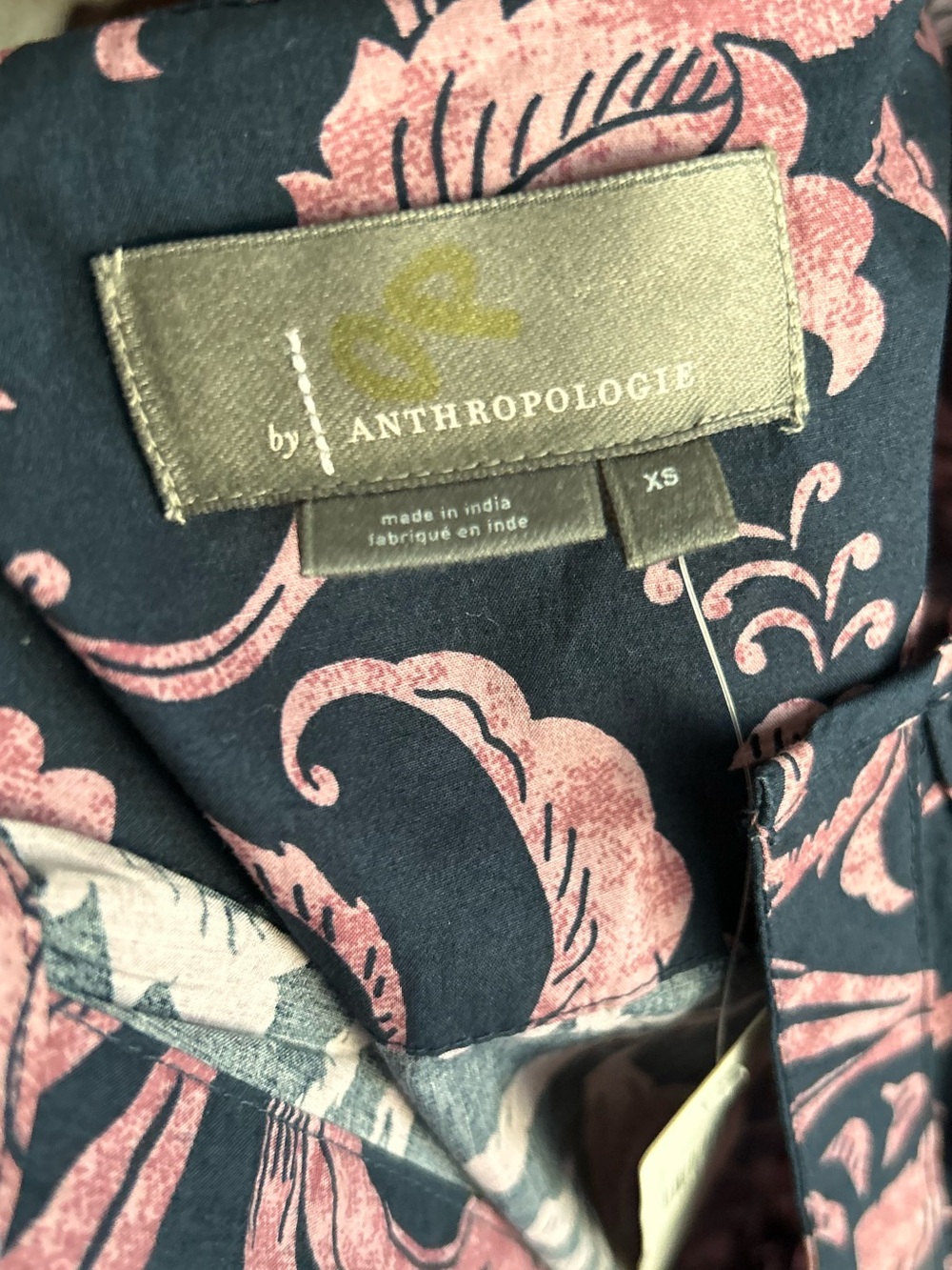 NWT Anthropologie Somerset Paisley Print Maxi Dress in Navy/Marin Sz XS - Picture 8 of 9